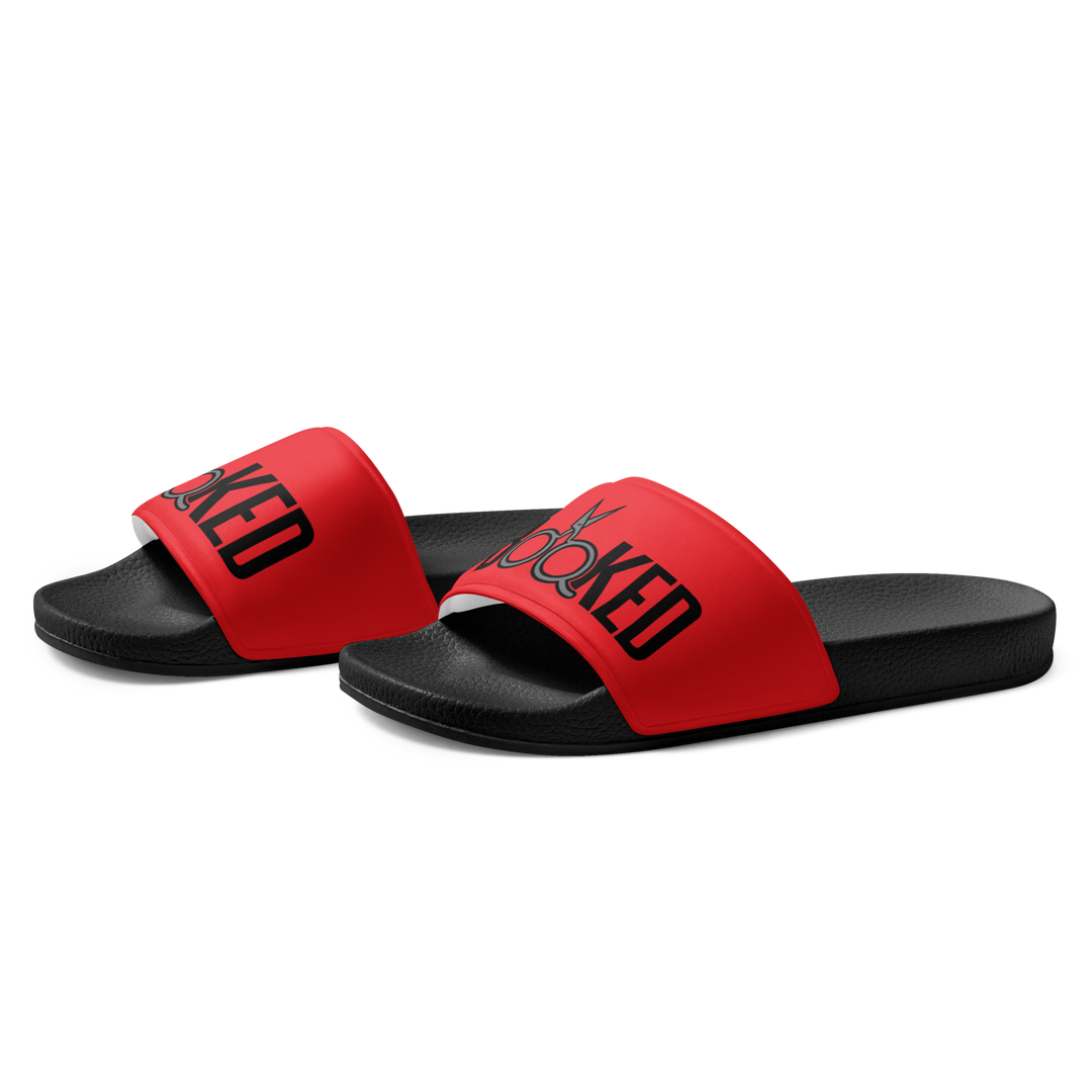 BOOKED Men’s slides (Red)